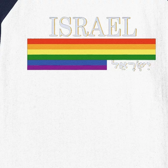 I Love Israel LGBT Gift Baseball Sleeve Shirt