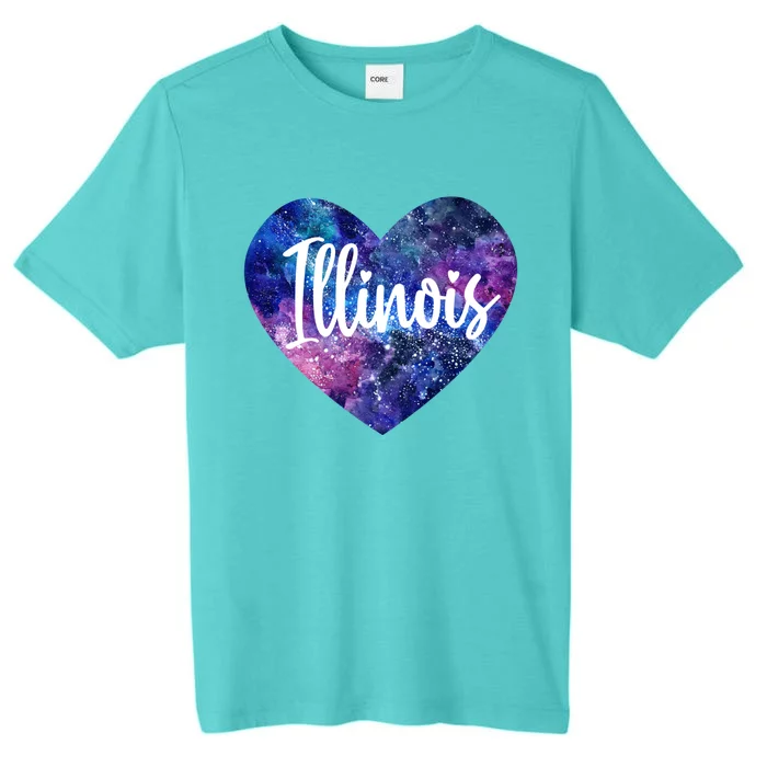 I Love Illinois Usa Meaningful Gift ChromaSoft Performance T-Shirt