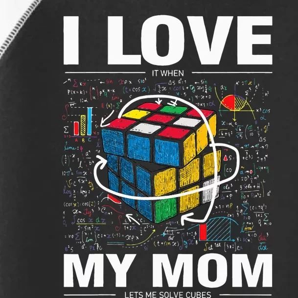 I Love It When My Mom Lets Me Solve Cubes Speedcubing Toddler Fine Jersey T-Shirt