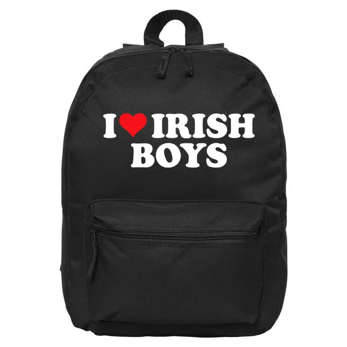 I Love Irish Boy 16 in Basic Backpack