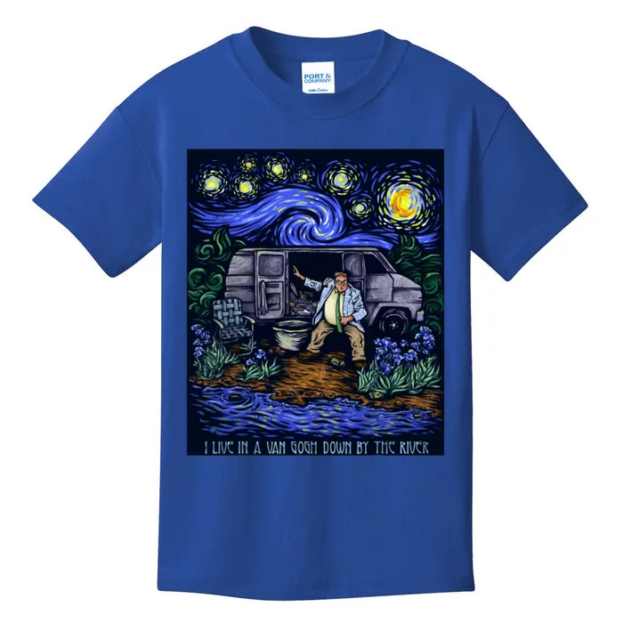 I Live In A Van Gogh Down By The River Kids T-Shirt