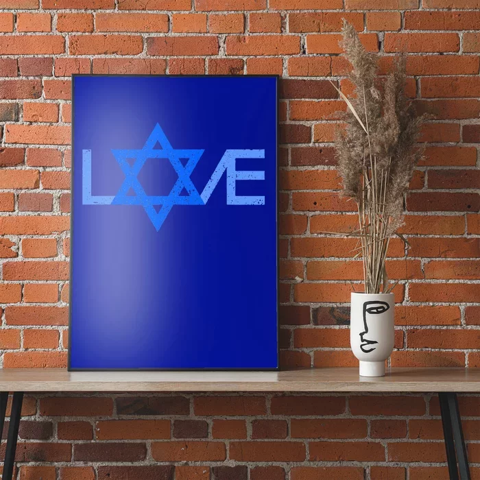 I Love Israel Jewish Star Of David Gift For Jew Friend Poster