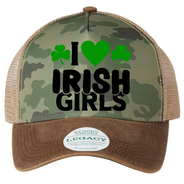 I Love Irish Girls Legacy Tie Dye Trucker Hat