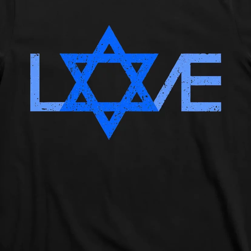 I Love Israel Jewish Star Of David Gift For Jew Friend T-Shirt