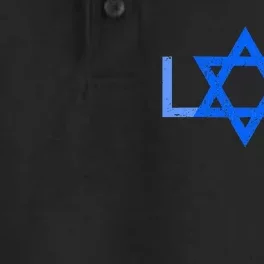 I Love Israel Jewish Star Of David Gift For Jew Friend Dry Zone Grid Performance Polo