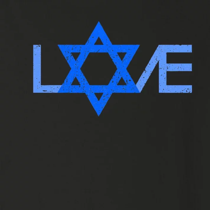 I Love Israel Jewish Star Of David Gift For Jew Friend Toddler Long Sleeve Shirt