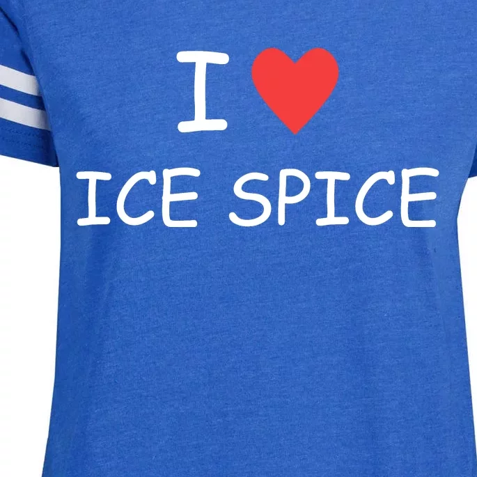 I Love Ice Spice Enza Ladies Jersey Football T-Shirt