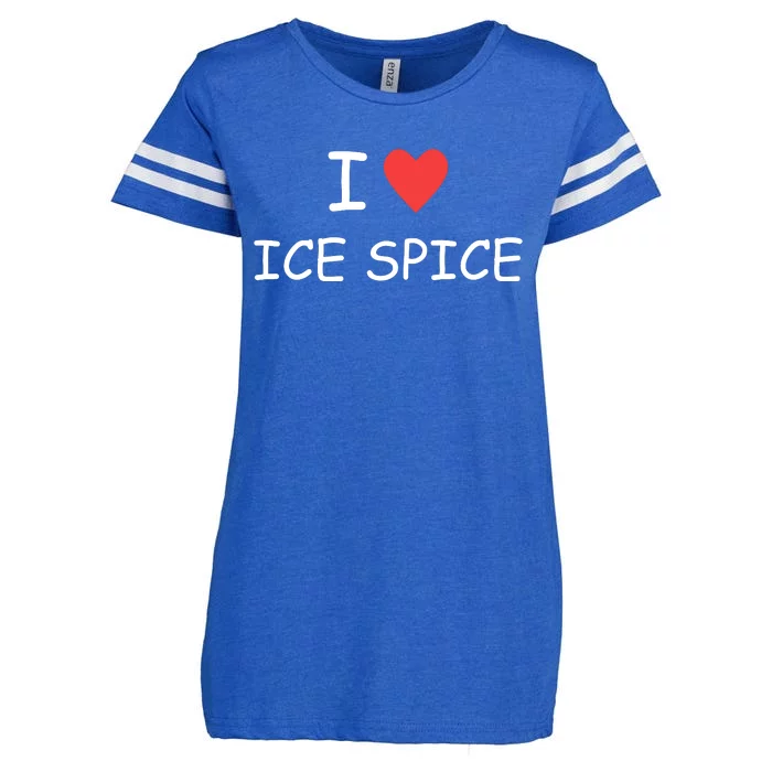 I Love Ice Spice Enza Ladies Jersey Football T-Shirt