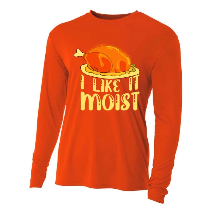 I Like It Moist Gift Cooling Performance Long Sleeve Crew