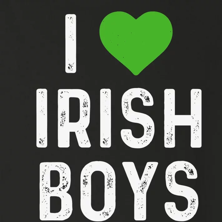 I Love Irish Funny St PatrickS Day Heart Shamrock Toddler Long Sleeve Shirt