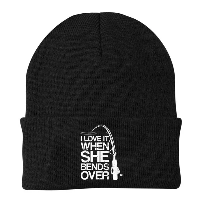 I Love It When She Bends Over Funny Fishing Knit Cap Winter Beanie