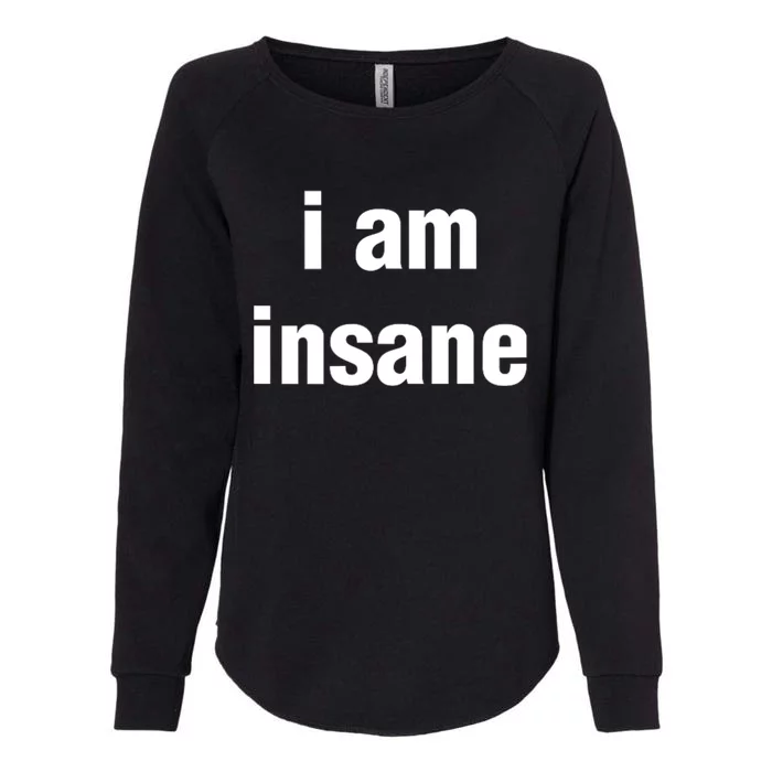 I Love Insane Bitches I Am Insane Couple Womens California Wash Sweatshirt