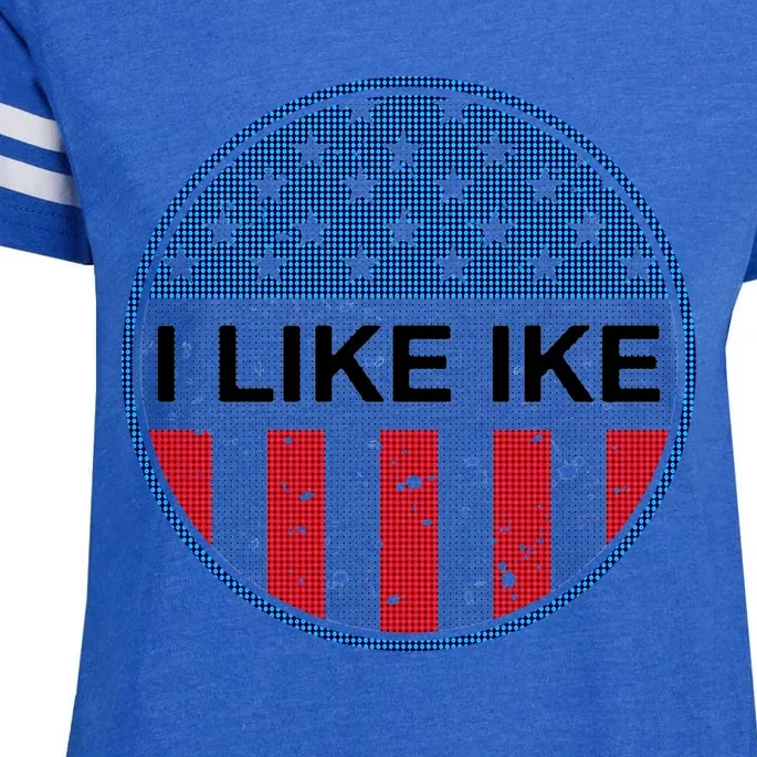 I Like Ike Presidential Gift Enza Ladies Jersey Football T-Shirt