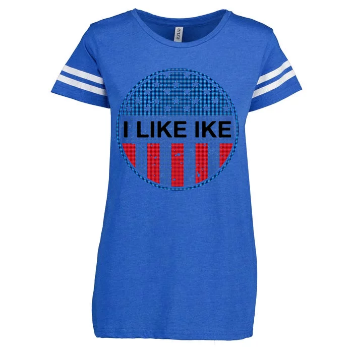 I Like Ike Presidential Gift Enza Ladies Jersey Football T-Shirt