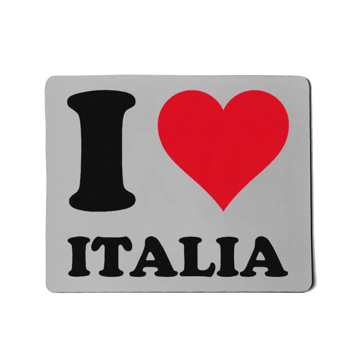 I Love Italia Italian Pride Design Mousepad