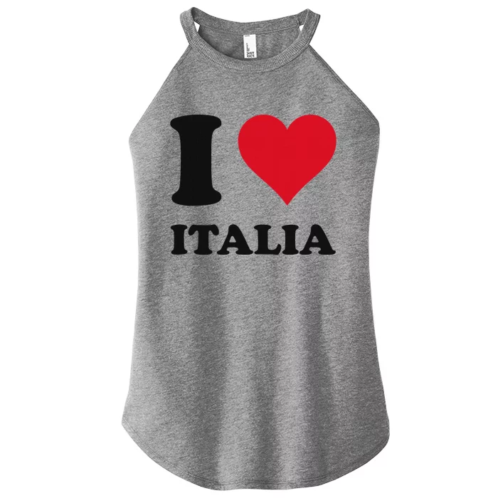 I Love Italia Italian Pride Design Women’s Perfect Tri Rocker Tank