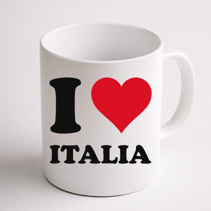 I Love Italia Italian Pride Design Front & Back Coffee Mug