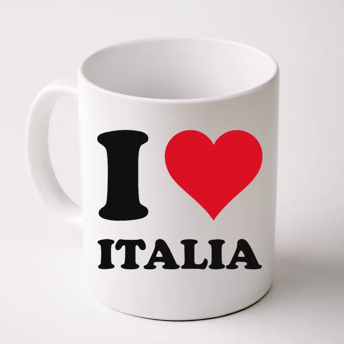 I Love Italia Italian Pride Design Front & Back Coffee Mug