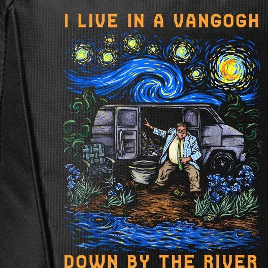 I Live In A Van Gogh Down By The River City Backpack