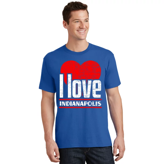 I Love Indianapolis Best Home City Gift I Heart Indianapolis Cute Gift T-Shirt