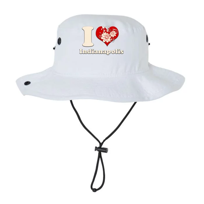 I Love Indianapolis Indiana Floral Meaningful Gift Legacy Cool Fit Booney Bucket Hat