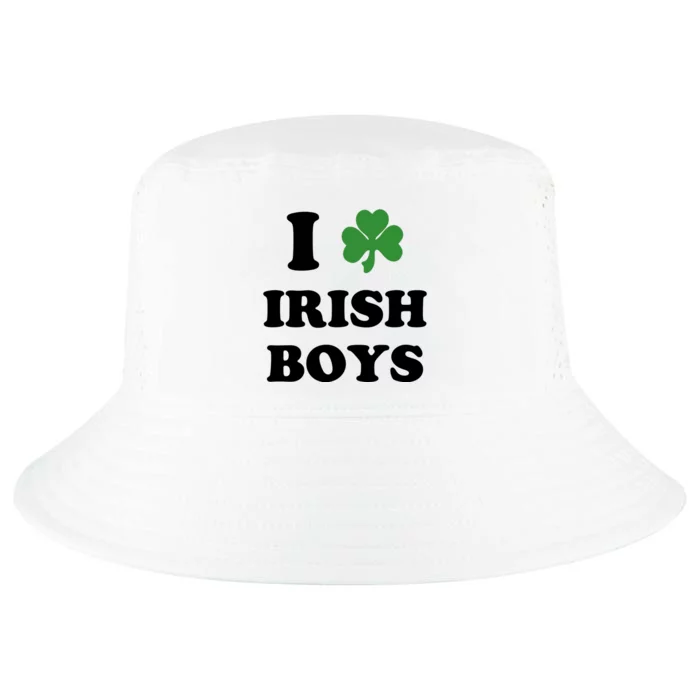 I Love Irish Boy St. Paddy Baby Ireland Hamrock Baby Funny St. Patricks Day Cool Comfort Performance Bucket Hat