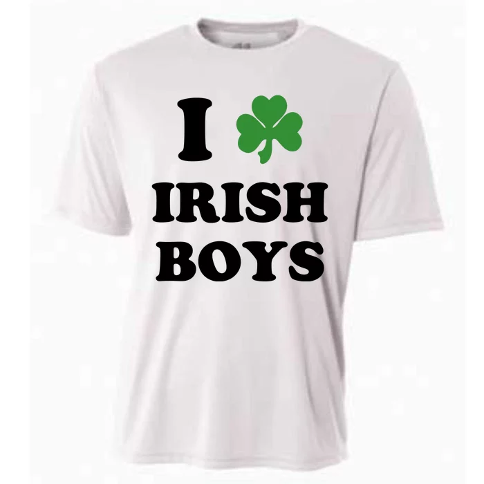 I Love Irish Boy St. Paddy Baby Ireland Hamrock Baby Funny St. Patricks Day Cooling Performance Crew T-Shirt