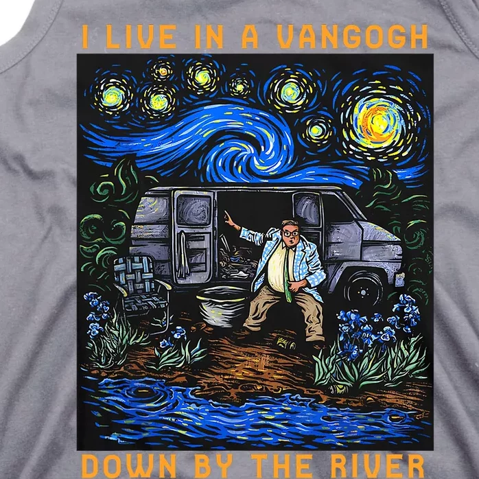 I Live In A Vangogh Downby The River Tank Top