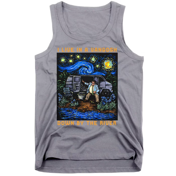 I Live In A Vangogh Downby The River Tank Top