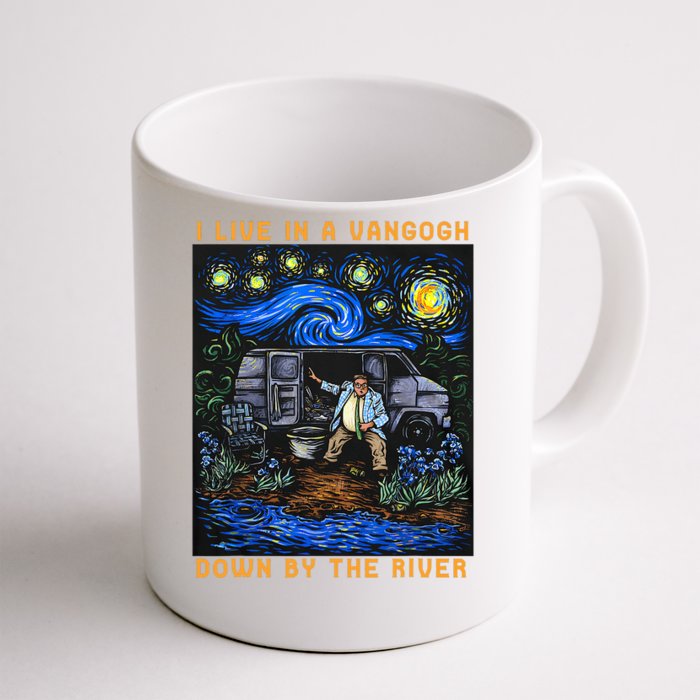 I Live In A Vangogh Downby The River Front & Back Coffee Mug