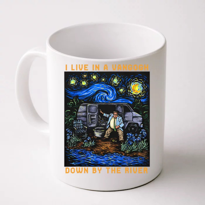 I Live In A Vangogh Downby The River Front & Back Coffee Mug