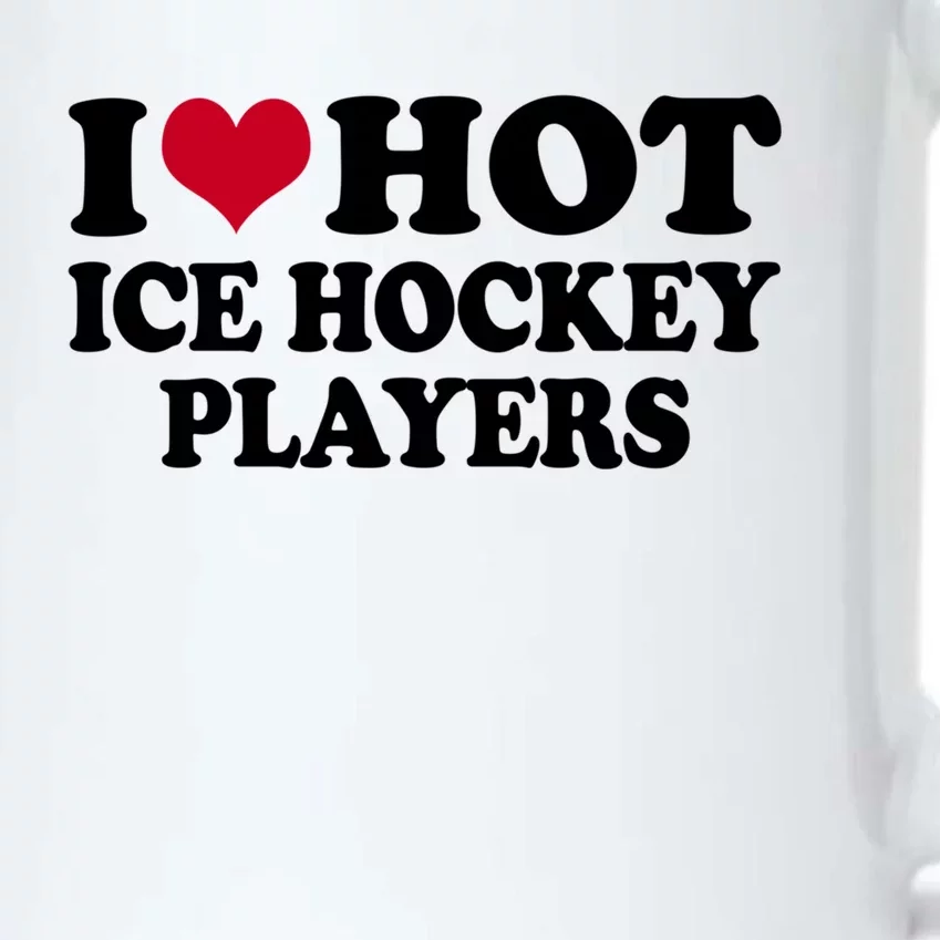 I Love Ice Hockey Players Gift Black Color Changing Mug