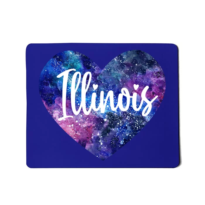 I Love Illinois Usa Cute Gift Mousepad