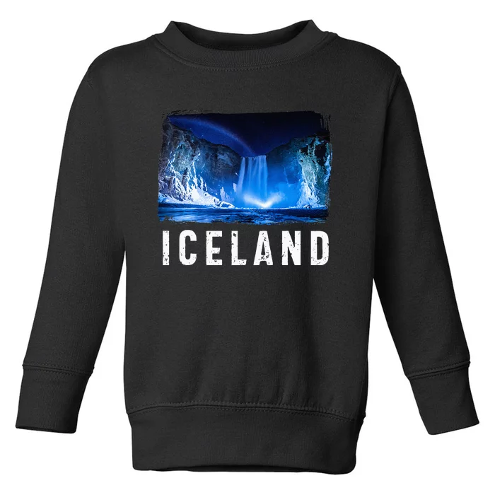 Iceland Lover Iceland Tourist Visiting Iceland Toddler Sweatshirt