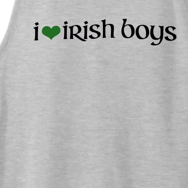 I Love Irish Boy Ladies Tri-Blend Wicking Tank