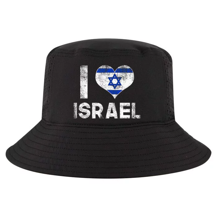 I Love Israel in Hebrew ProIsrael Israeli Cool Comfort Performance Bucket Hat