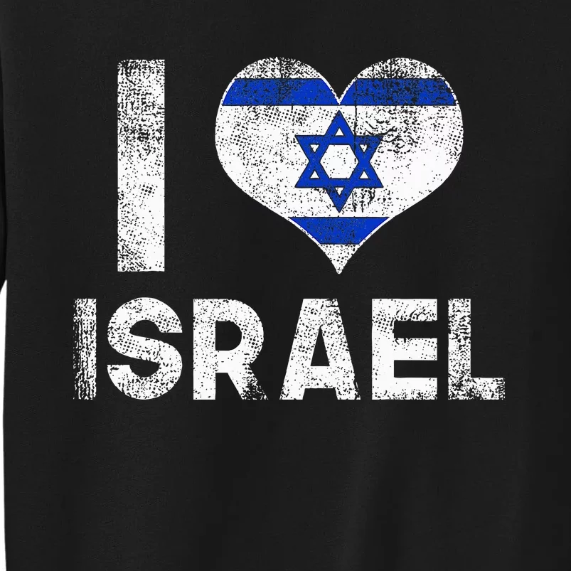 I Love Israel in Hebrew ProIsrael Israeli Sweatshirt