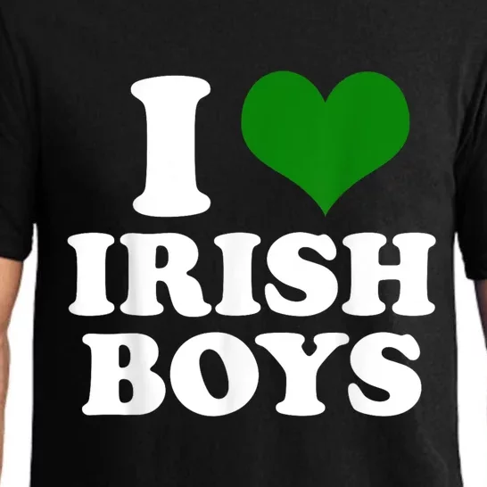 I Love Irish Boy St. Paddy Funny St. Patricks Day Pajama Set