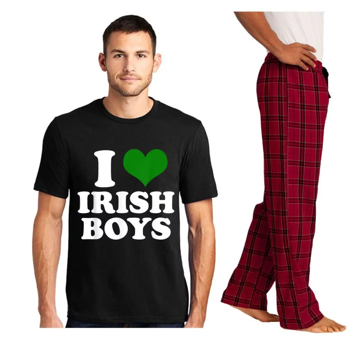 I Love Irish Boy St. Paddy Funny St. Patricks Day Pajama Set