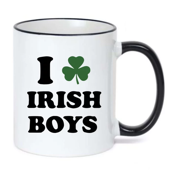 I Love Irish Boy Black Color Changing Mug