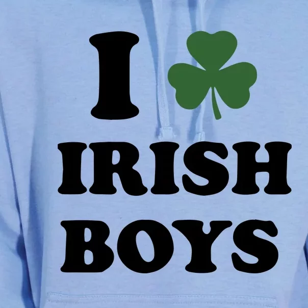 I Love Irish Boy Unisex Surf Hoodie