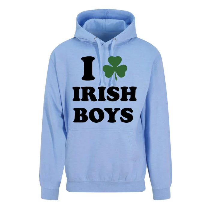 I Love Irish Boy Unisex Surf Hoodie