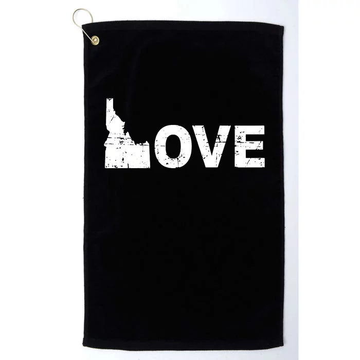 I Love Idaho Boise Potato Gem State Gift Idea Platinum Collection Golf Towel