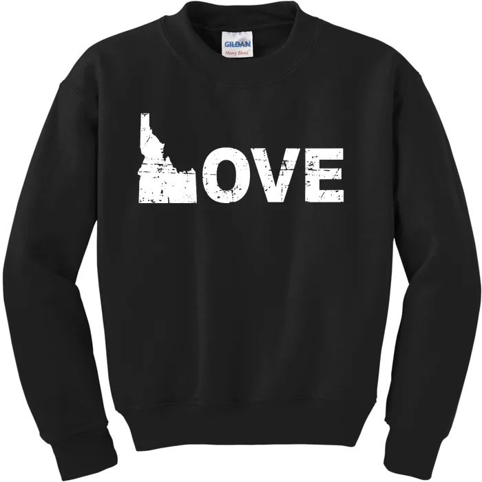 I Love Idaho Boise Potato Gem State Gift Idea Kids Sweatshirt