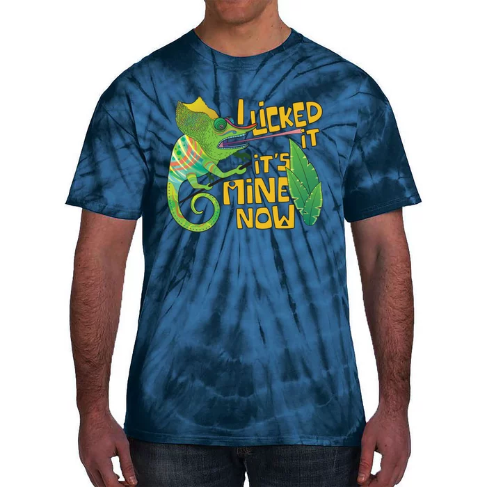 I Licked It, It's Mine Now Colourful Chameleon Tie-Dye T-Shirt