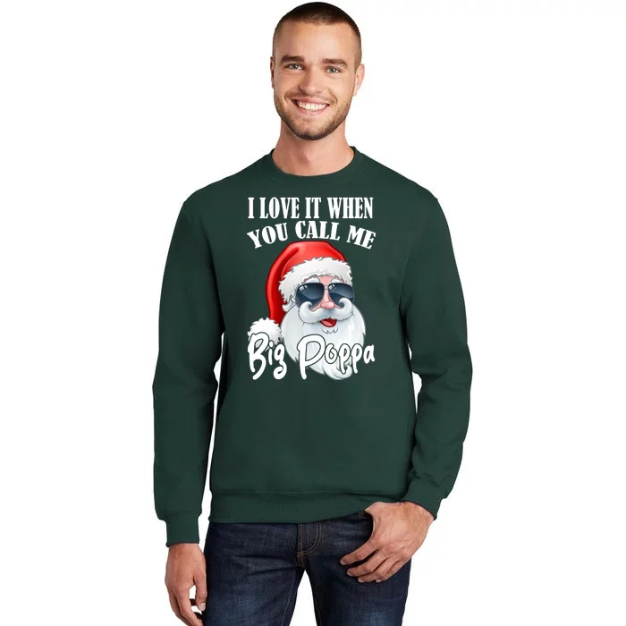 I Love It When You Call Me Big Poppa Funny Santa Claus Sweatshirt