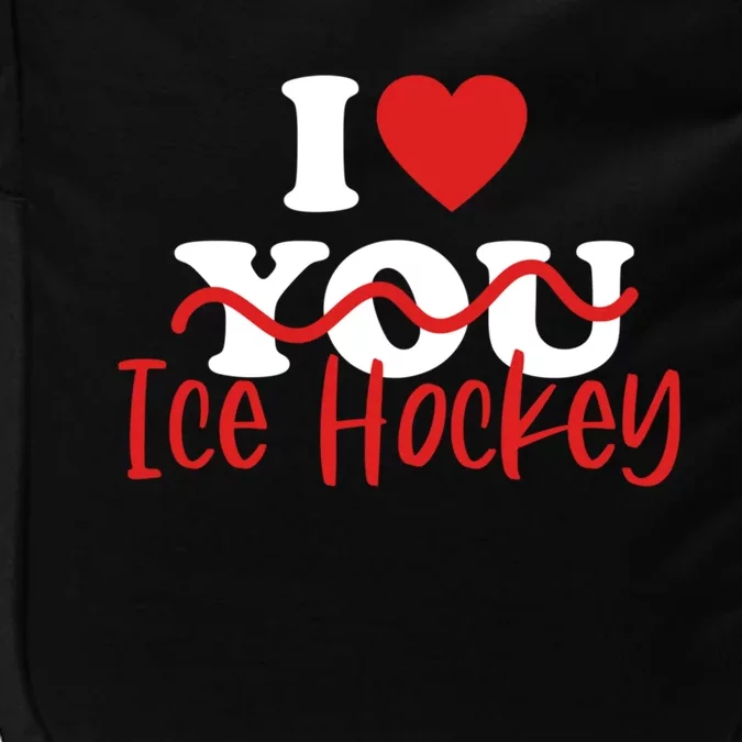 I Love Ice Hockey Cute Gift Impact Tech Backpack