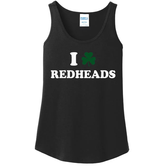 I Love Irish Redheads Boy Baby St Patricks Day Shamrock Ladies Essential Tank