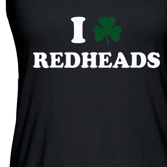 I Love Irish Redheads Boy Baby St Patricks Day Shamrock Ladies Essential Flowy Tank