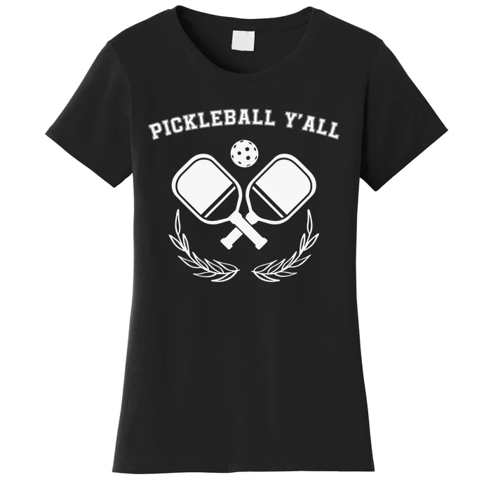 I Love It When My Wife Lets Me Play Pickleball Funny Women's T-Shirt